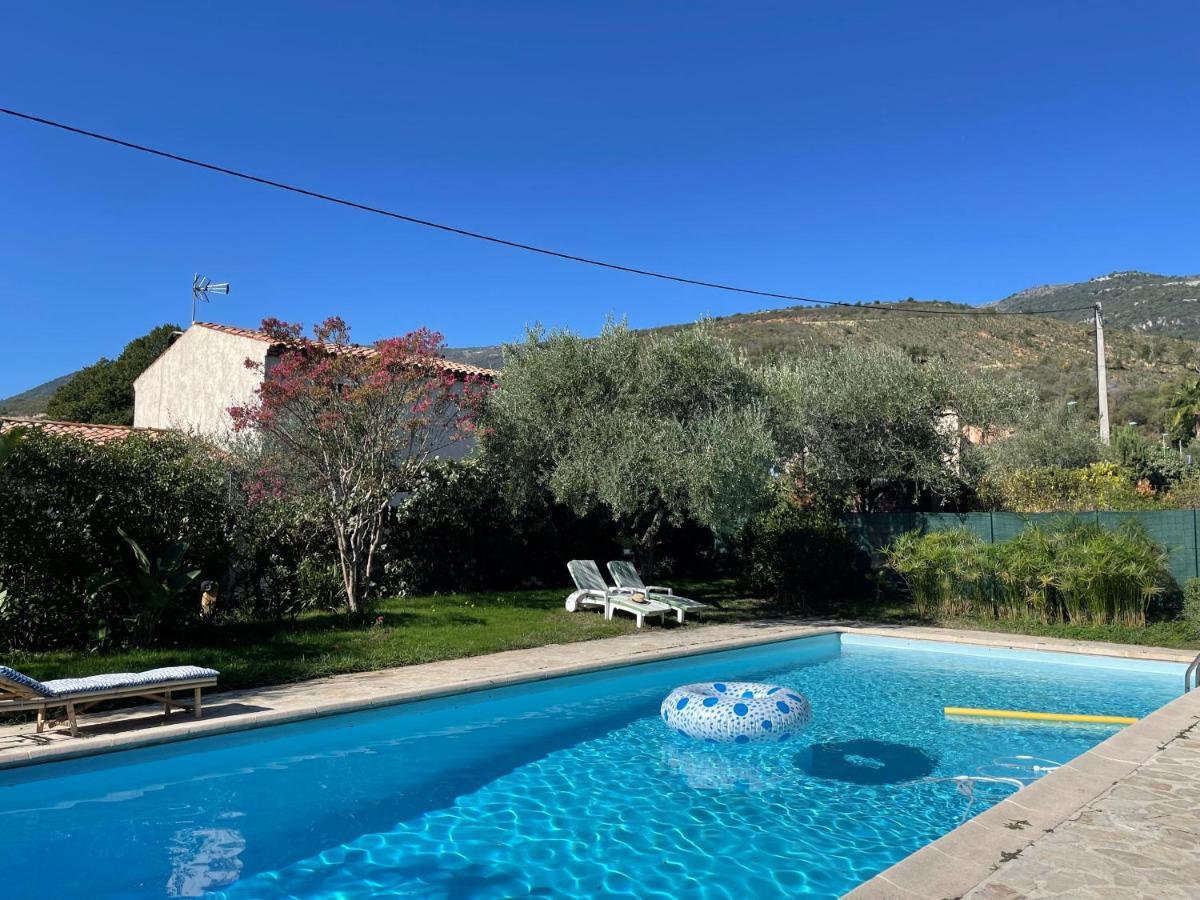 קארוס Bas De Villa Avec Acces Piscine Pres De Nice Cannes Monaco מראה חיצוני תמונה
